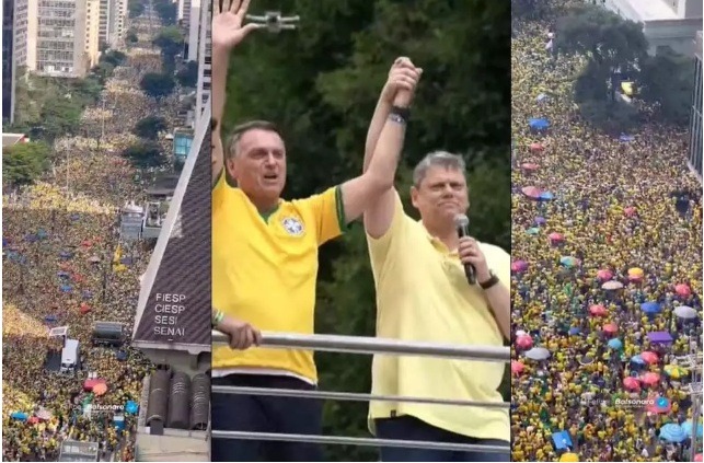 Bolsonaro dá demonstração de força política com ato gigante na Paulista