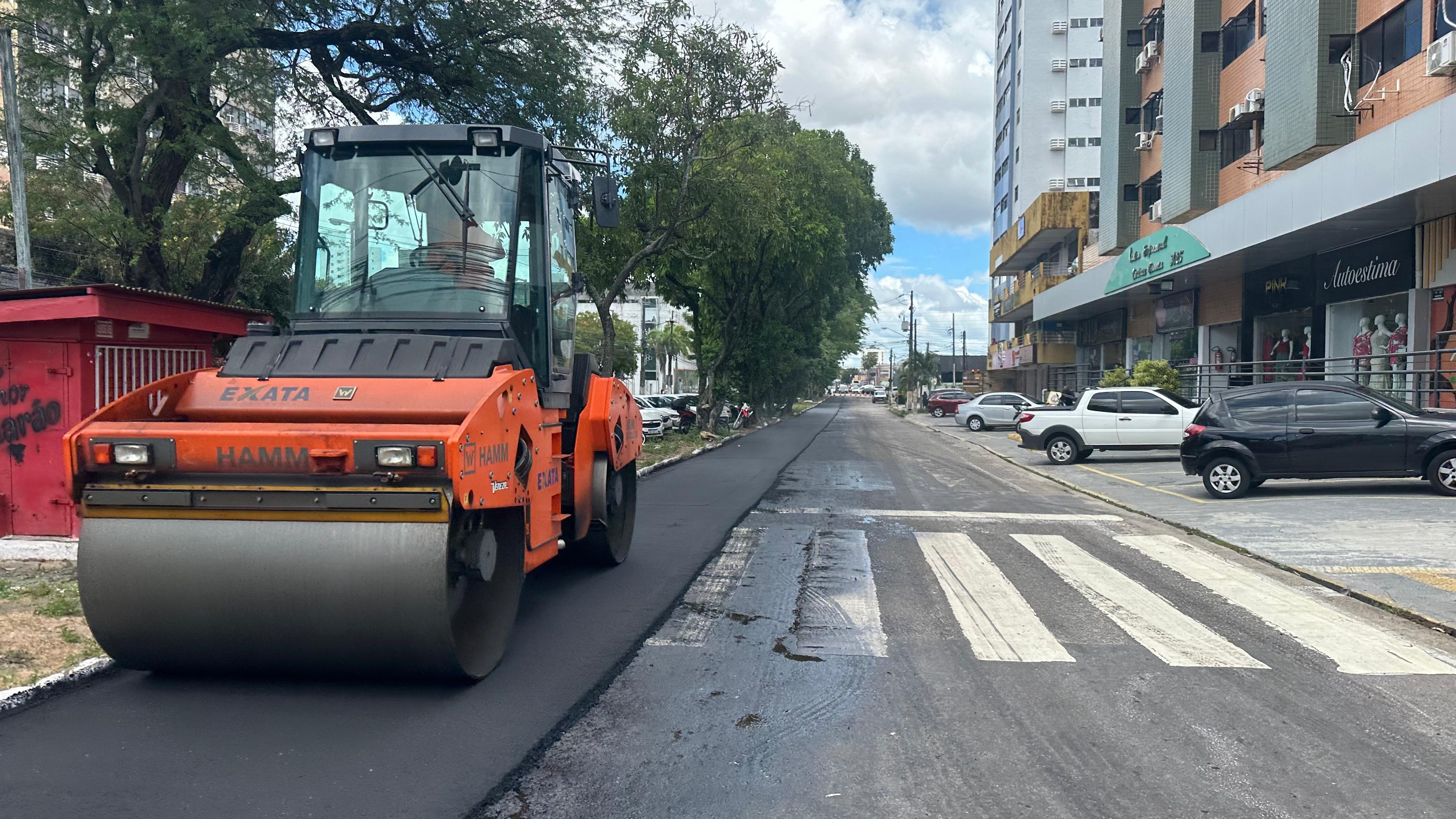 STTU interdita trecho na avenida Antônio Basílio para obras de recapeamento
