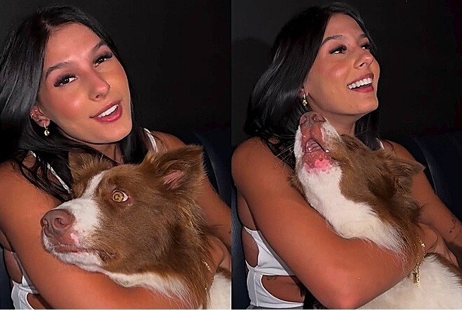 Com mais de 25 milhões de visualizações, Ana Castela surpreende a web ao fazer dueto com cão cantor; ASSISTA