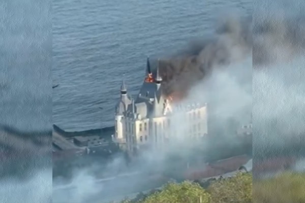 VÍDEO: 'Castelo do Harry Potter' é destruído em ataque russo na Ucrânia