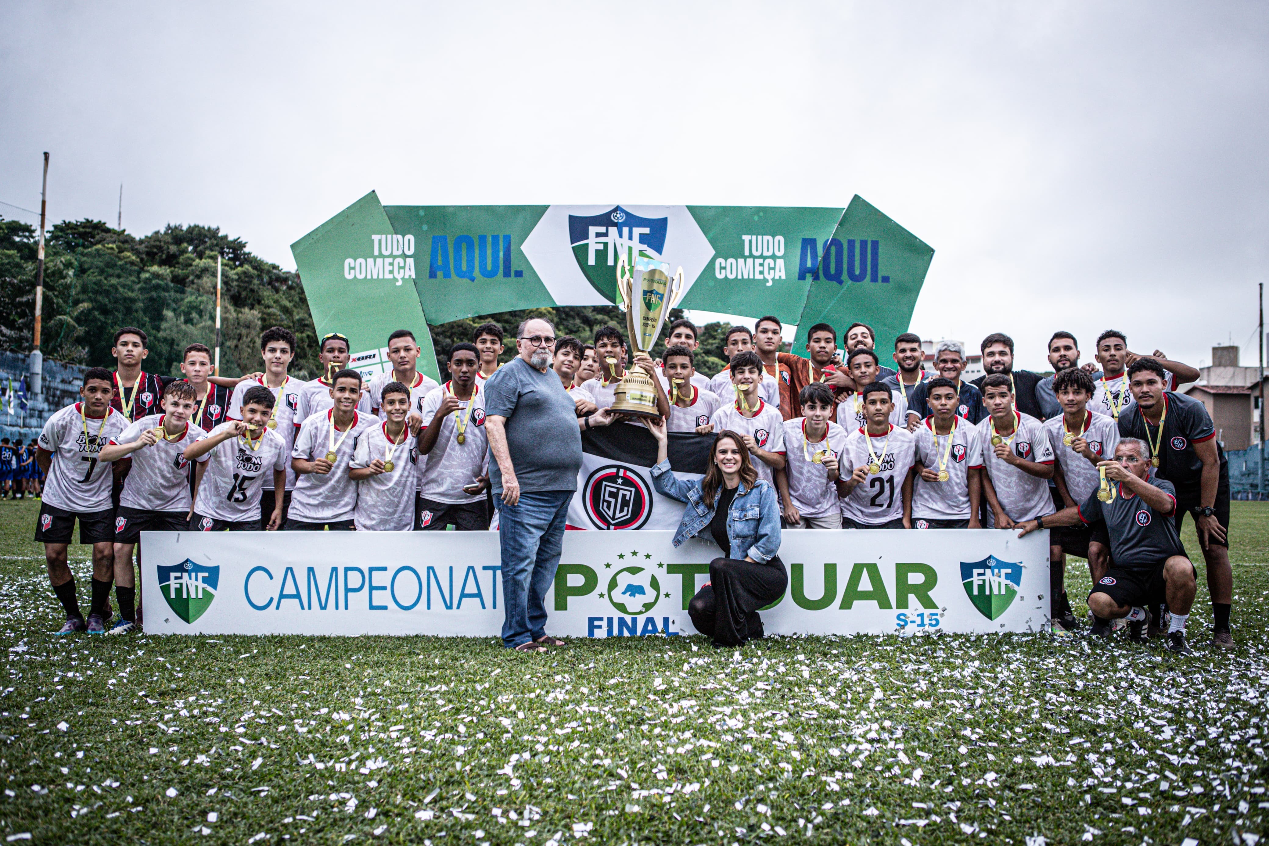 Santa Cruz de Natal vence QFC nos pênaltis e conquista o Campeonato Potiguar Sub-15