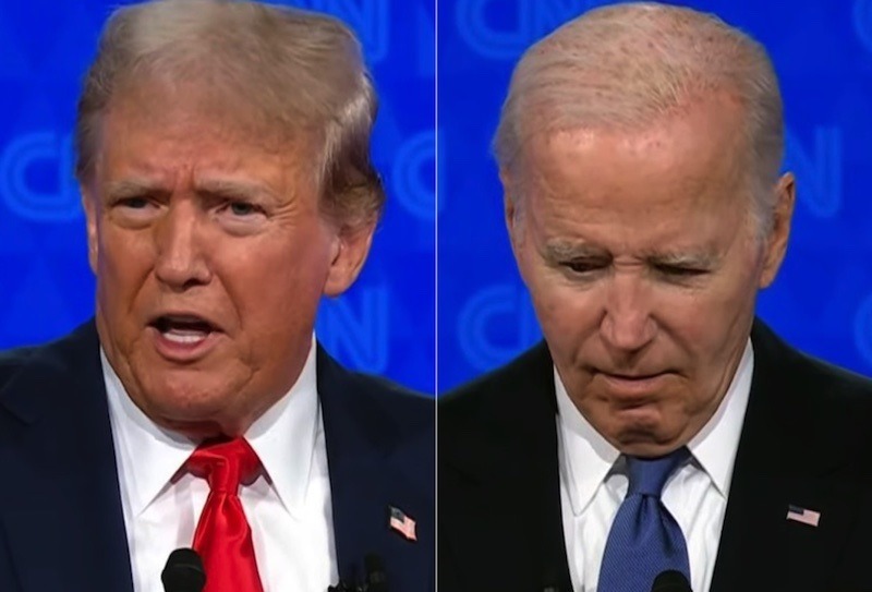 Trump vence 1º debate contra um Biden hesitante e com dificuldade de raciocínio