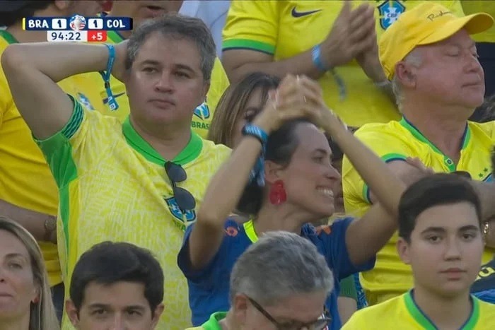 Deputado e senador são “flagrados” assistindo a jogo do Brasil nos EUA
