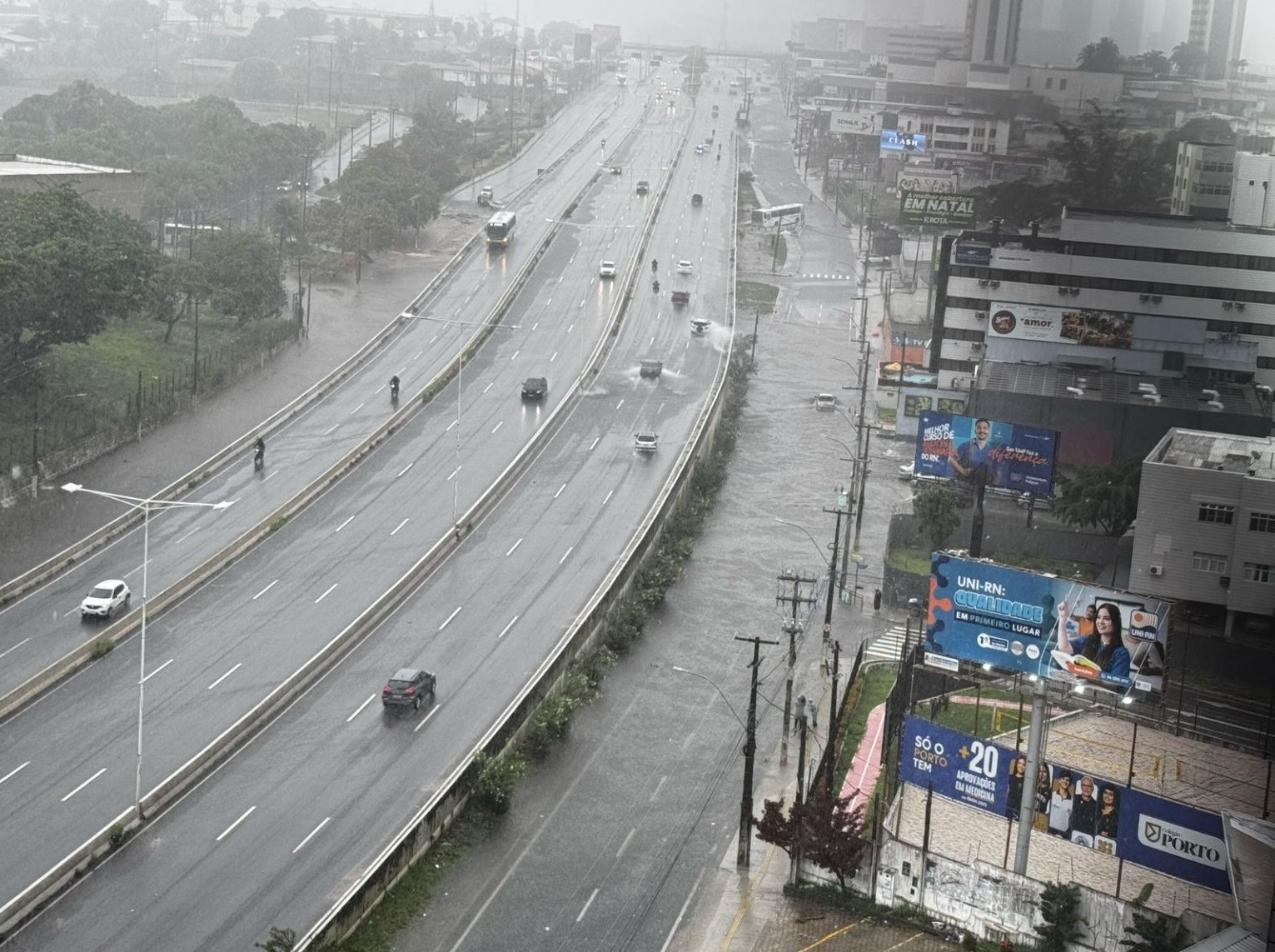 Natal registra quase 300 milímetros de chuvas em quatro dias