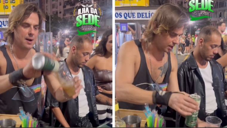 Ex-galã de “Malhação”, Daniel Erthal vende bebidas em show de Lady Gaga