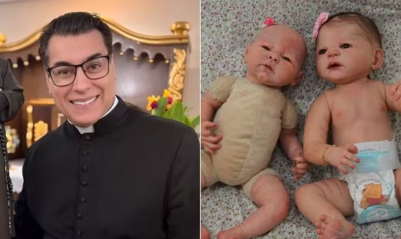 Padre é elogiado por fiéis após afirmar que não realiza batizados de bebês reborn: ‘Essas situações devem ser encaminhadas ao...