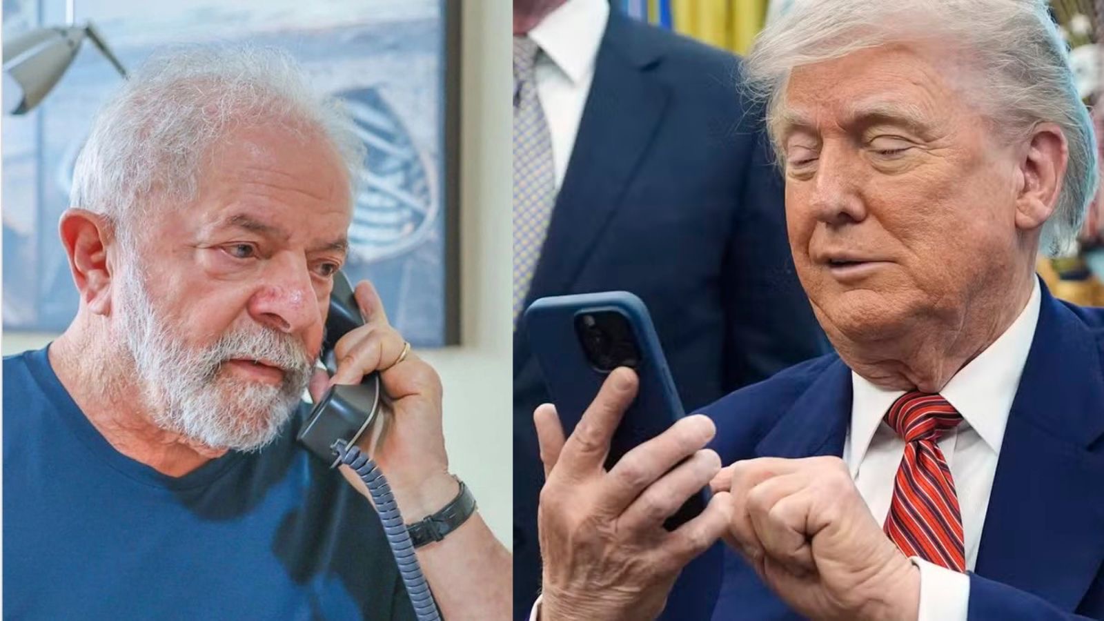 Trump diz que Lula pode ligar para ele "a qualquer momento"
