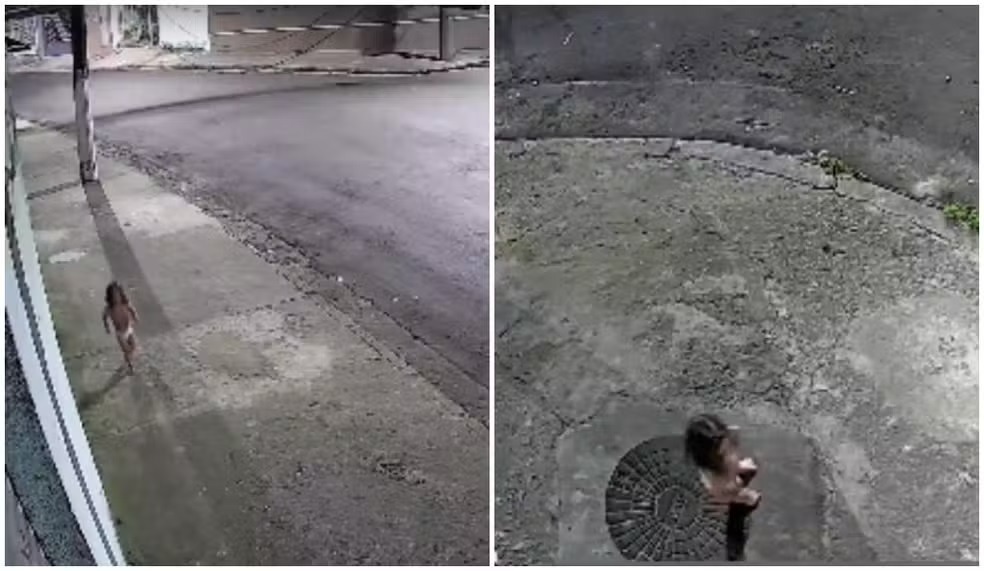 VÍDEO: Mãe é presa após deixar filha de 3 anos sozinha para ir a baile funk; câmeras filmaram criança sozinha...