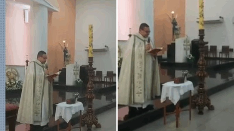 VÍDEO: Padre se recusa a dizer nome de bebê em batismo e gera revolta