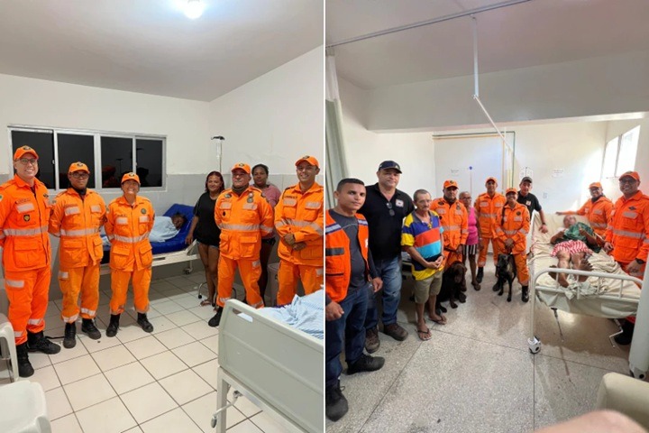 Bombeiros resgatam duas pessoas desaparecidas no RN com apoio de cães e drones