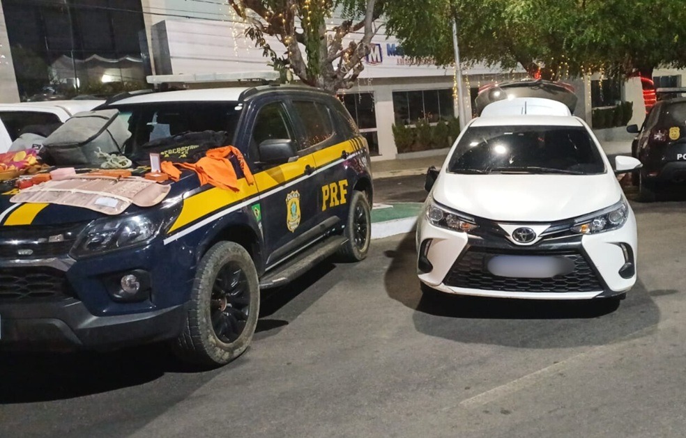 PRF intercepta suspeitos de assalto a joalheria na BR-226, no RN