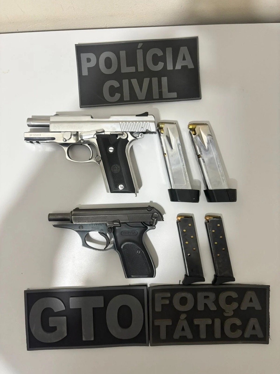 Trio é preso com pistolas e munições durante operação contra crimes no Oeste do RN