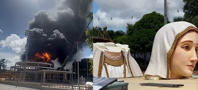 Imagem de Nossa Senhora de Fátima será reconstruída após incêndio