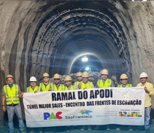 Transposição do São Francisco ganha força no RN com avanço do Ramal do Apodi e do túnel em Major Sales