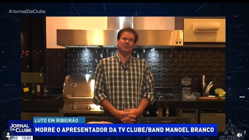 TV anuncia morte de apresentador minutos após exibir seu programa