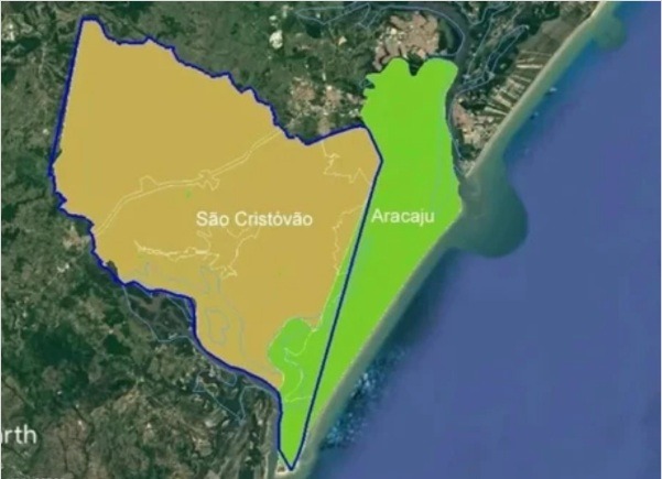 Justiça manda Aracaju devolver 11% do seu território para cidade vizinha