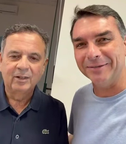 VÍDEO: ao lado de Rogério Marinho, Flávio convida para ato de filiação do PL em Natal e para "cantar parabéns"...