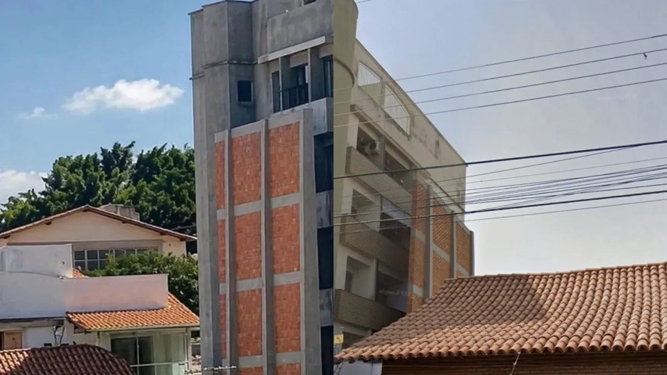 Muro gigante de casa que bloqueia visão de prédio vizinho viraliza