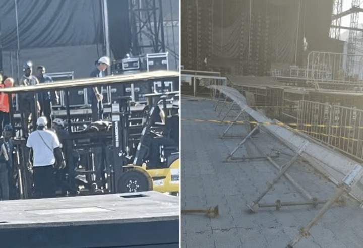 VÍDEO: Técnico morre em acidente na montagem do palco de Shakira em Copacabana