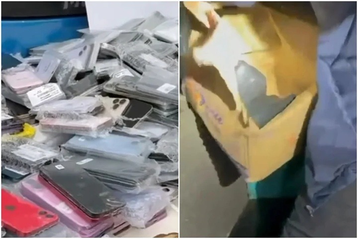 R$ 3 milhões: Receita acha mais de mil iPhones escondidos em ônibus