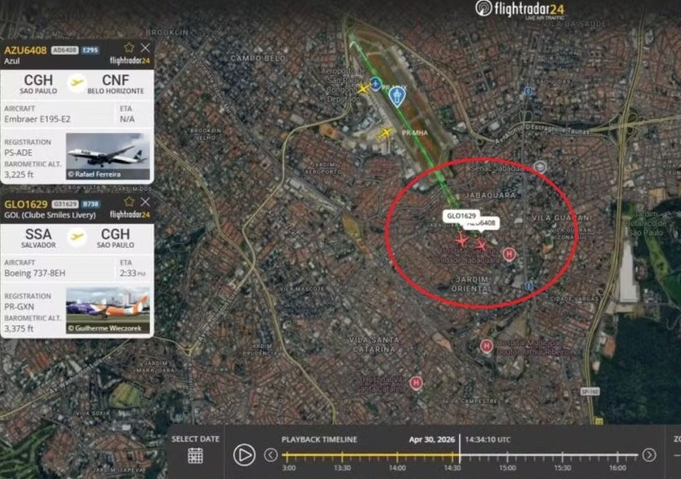 FAB investiga aviões que ficaram a poucos metros de distância durante decolagem em Congonhas