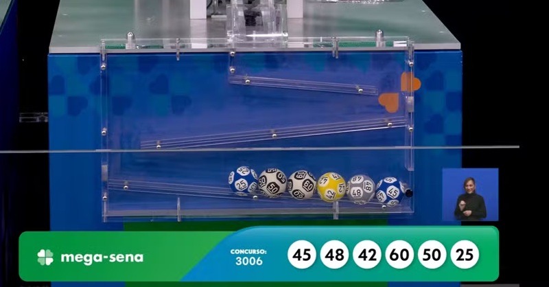 Nenhuma aposta acerta as seis dezenas da Mega-Sena e prêmio vai a R$ 52 milhões; veja números sorteados