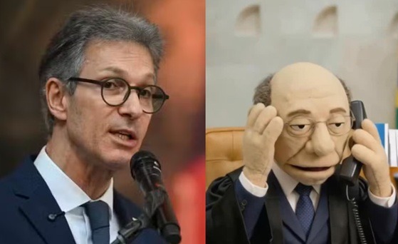 PGR denuncia Zema ao STJ por calúnia a Gilmar Mendes em post sobre relação de ministros do STF com o...