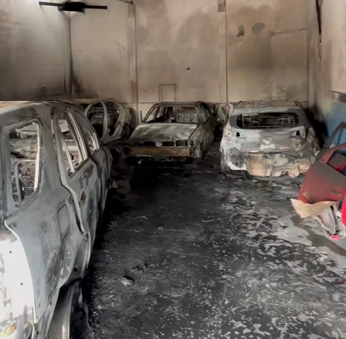 VÍDEO: Incêndio de grandes proporções destrói oficina e quatro carros na Zona Norte de Natal