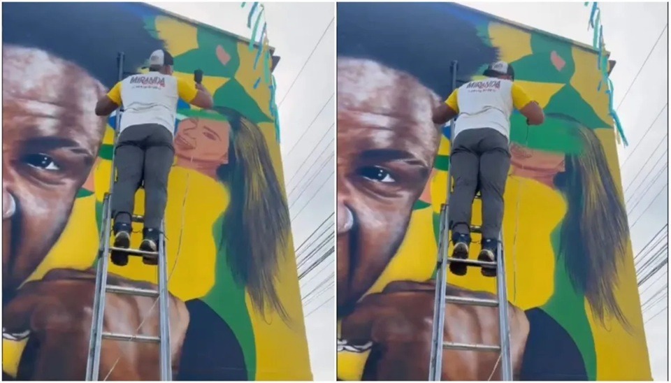 Virginia é retirada de mural da Copa após término com Vini Jr.