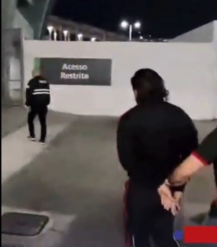 VÍDEO: Chefe do Comando Vermelho no RN é preso ao chegar para assistir jogo no Maracanã