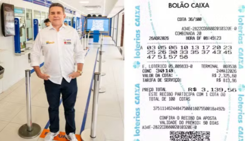 Dono de lotérica no Ceará é um dos ganhadores de prêmio de R$ 168 milhões na Mega-Sena