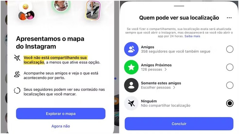Instagram passa a exibir a localização exata de usuários e gera preocupação
