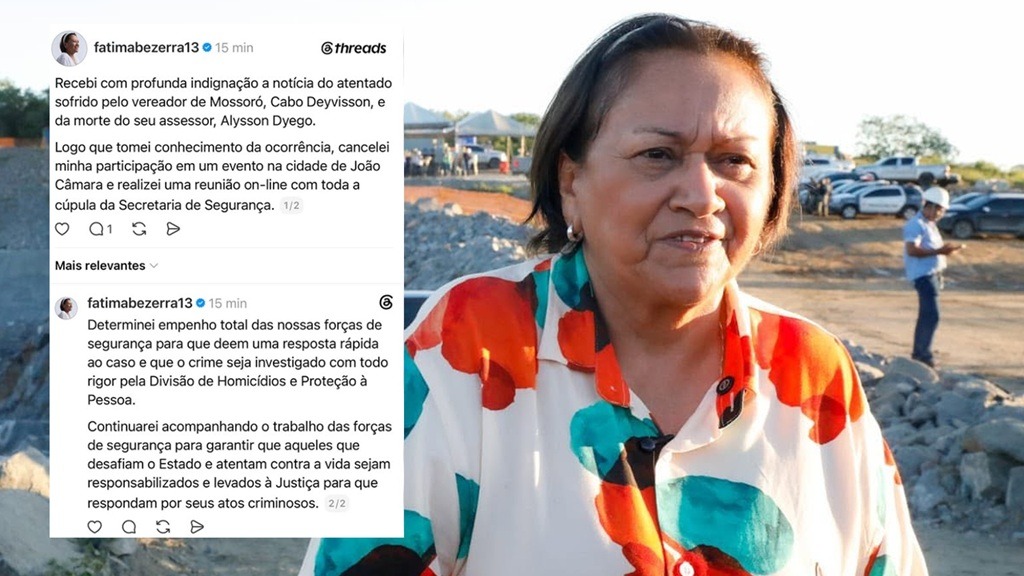 Governadora suspende agenda, reúne cúpula da segurança e cobra rigor nas investigações sobre atentado contra vereador em Mossoró