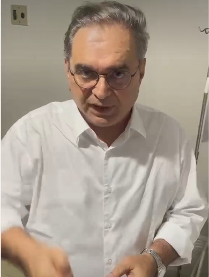 VÍDEO: Álvaro Dias visita vereador após atentado em Mossoró