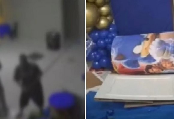 [VIDEO] Mulher briga com a ex e festa infantil termina em pancadaria; assista