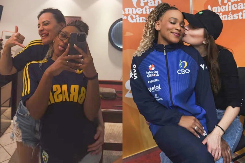Rebeca Andrade assume namoro com empresária em vídeo romântico