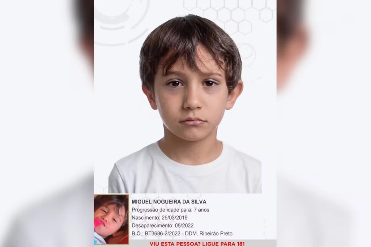Foto pode ajudar em buscas por menino desaparecido após pai matar mãe