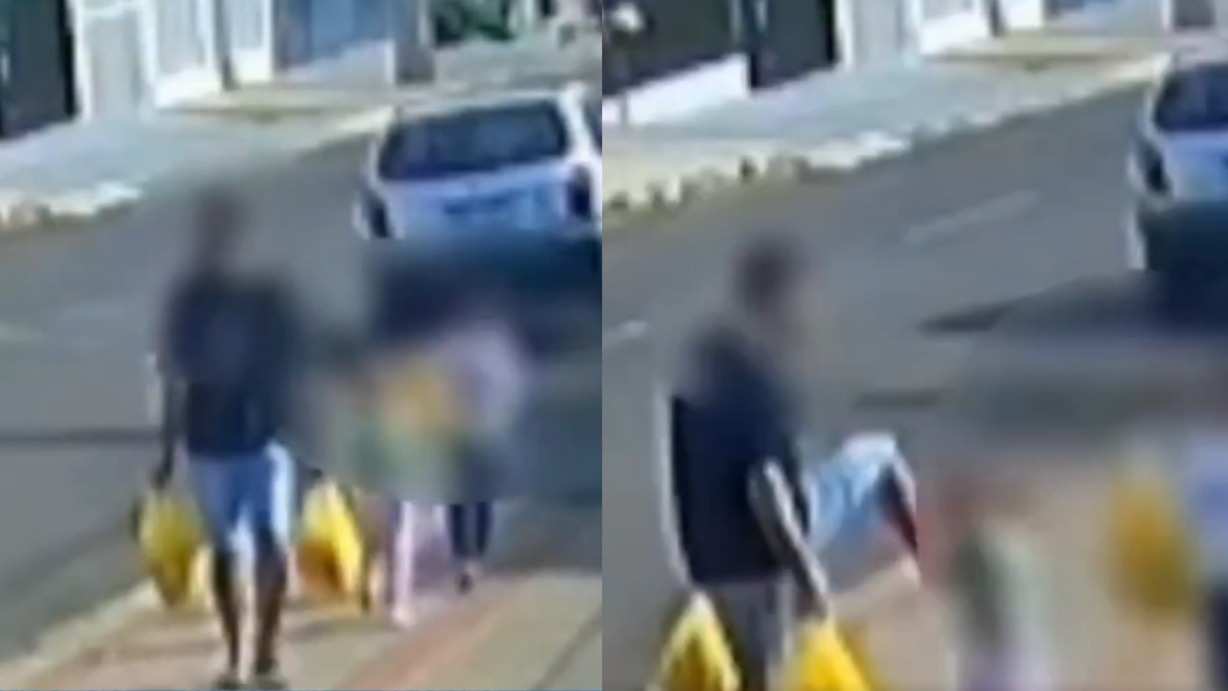 VÍDEO: Pai é flagrado chutando filha de 3 anos e vai responder por lesão corporal
