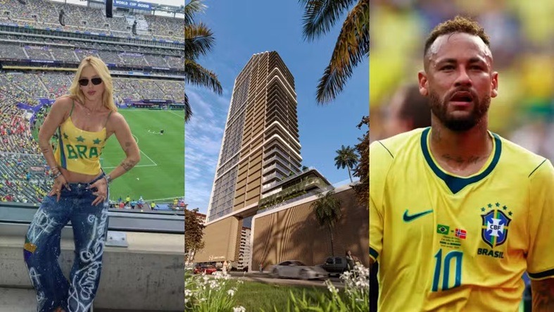 Virginia compra apartamento no 'prédio do Neymar' e será vizinha do jogador na cidade com m² mais caro do Brasil