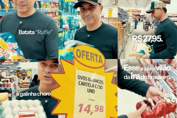 Flávio Bolsonaro grava vídeo em supermercado e afirma que “poder de compra acabou”