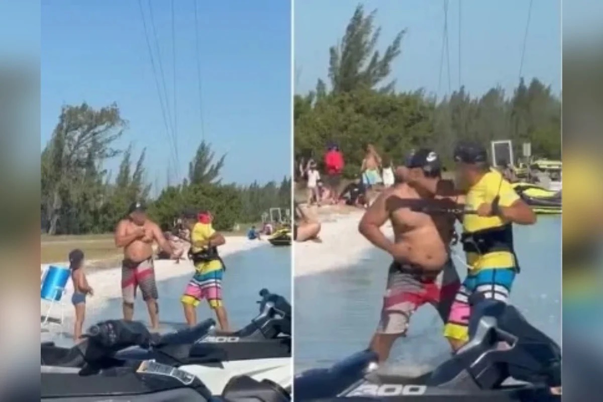 [VÍDEO] Homem tenta atirar em velejador, mas arma falha duas vezes; veja