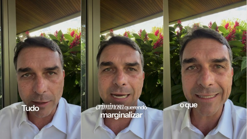 [VÍDEO] Flávio Bolsonaro critica adversários e diz que seguirá na disputa eleitoral “até o último dia”