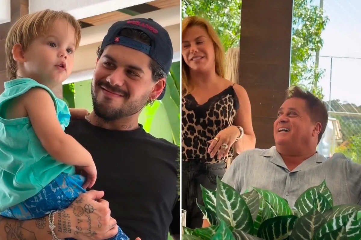 Zé Felipe vira alvo de críticas após ensinar filho a responder frase obscena em vídeo