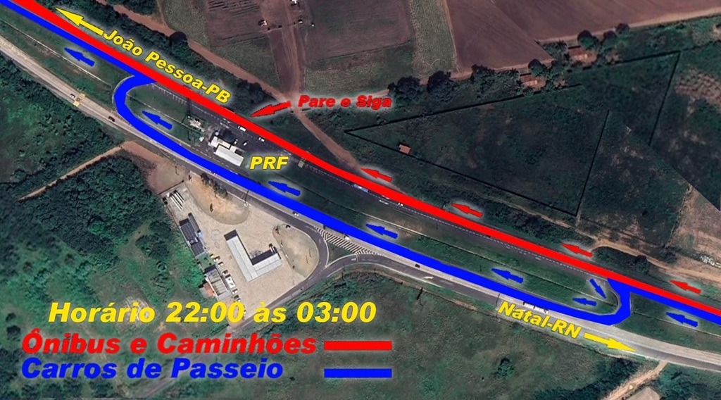 Vai passar pela BR-101 à noite? Trecho terá mudanças no trânsito por 15 dias