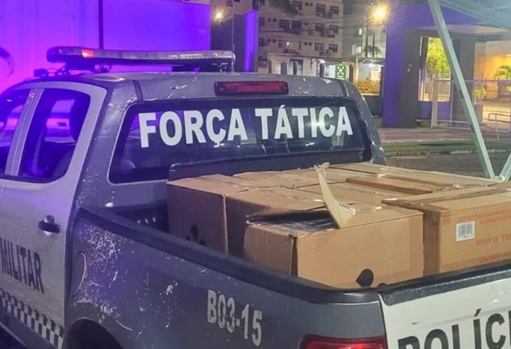 Polícia Militar apreende cerca de 5,5 mil maços de cigarros contrabandeados em Parnamirim