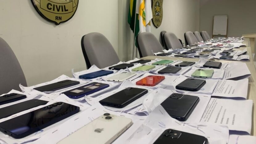 Polícia Civil vai devolver cerca de 1.400 celulares recuperados em operação no RN