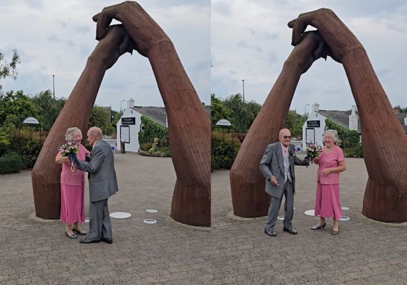 Idosos “fogem” para se casar no dia aniversário de 97 anos do noivo