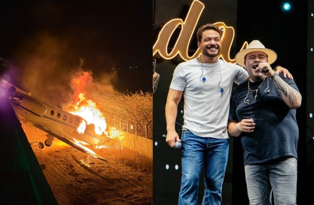 Irmão de Wesley Safadão é dono de jato que pegou fogo com Rey Vaqueiro no RN