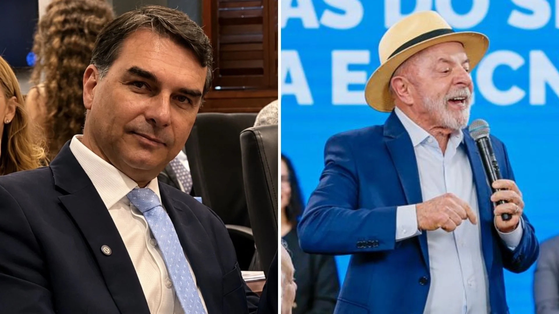 Flávio tem 46% e Lula, 45% no 2º turno, diz pesquisa PoderData/Aya