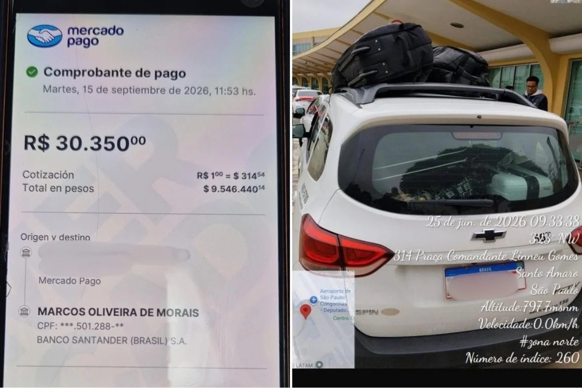 Taxista debitou R$ 30 mil de turista argentino após viagem de R$ 30 e disse que era gorjeta